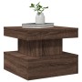 LED light coffee table in brown oak, 50x50x40 cm by vidaXL, Coffee table - Ref: Foro24-839846, Price: 70,06 €, Discount: %