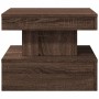 LED light coffee table in brown oak, 50x50x40 cm by vidaXL, Coffee table - Ref: Foro24-839846, Price: 70,06 €, Discount: %