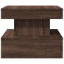 LED light coffee table in brown oak, 50x50x40 cm by vidaXL, Coffee table - Ref: Foro24-839846, Price: 70,06 €, Discount: %