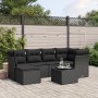 7-piece garden dining set with black synthetic rattan cushions by vidaXL, Garden sets - Ref: Foro24-3263181, Price: 430,30 €,...