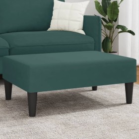 Dark green velvet footrest 77x55x31 cm by vidaXL, Ottomans - Ref: Foro24-379559, Price: 61,49 €, Discount: %