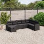 8-piece garden sofa set with black synthetic rattan cushions by vidaXL, Garden sets - Ref: Foro24-3263581, Price: 479,38 €, D...