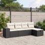 5-piece garden furniture set with black synthetic rattan cushions by vidaXL, Garden sets - Ref: Foro24-3264392, Price: 334,08...