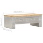 Aviator coffee table 100x50x36 cm solid mango wood by vidaXL, Coffee table - Ref: Foro24-286599, Price: 266,53 €, Discount: %