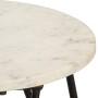 Real stone coffee table white marble texture 40x40x40 cm by vidaXL, Coffee table - Ref: Foro24-286443, Price: 63,99 €, Discou...