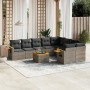 Set mit 10 Gartensofas mit Kissen synthetisches Rattangrau von vidaXL, Gartensets - Ref: Foro24-3227152, Preis: 660,50 €, Rab...