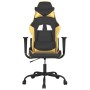 Gaming massage chair in black and gold synthetic leather by vidaXL, Gaming chairs - Ref: Foro24-345401, Price: 122,74 €, Disc...