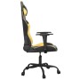 Gaming massage chair in black and gold synthetic leather by vidaXL, Gaming chairs - Ref: Foro24-345401, Price: 122,74 €, Disc...