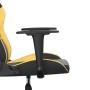 Gaming massage chair in black and gold synthetic leather by vidaXL, Gaming chairs - Ref: Foro24-345401, Price: 122,74 €, Disc...