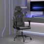 Massagesessel aus schwarzem und grauem Kunstleder von vidaXL, Gaming-Stühle - Ref: Foro24-345403, Preis: 121,99 €, Rabatt: %