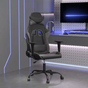 Massagesessel aus schwarzem und grauem Kunstleder von vidaXL, Gaming-Stühle - Ref: Foro24-345403, Preis: 121,69 €, Rabatt: %