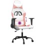 Massagesessel aus weißem und rosafarbenem Kunstleder von vidaXL, Gaming-Stühle - Ref: Foro24-345408, Preis: 126,35 €, Rabatt: %