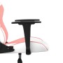 Silla gaming de masaje cuero sintético blanco y rosa de vidaXL, Sillones para videojuegos - Ref: Foro24-345408, Precio: 122,9...