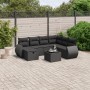 8-piece garden sofa set with black synthetic rattan cushions by vidaXL, Garden sets - Ref: Foro24-3264151, Price: 527,38 €, D...