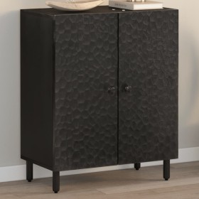 Solid black mango wood sideboard 60x33x75 cm by vidaXL, Sideboards - Ref: Foro24-356821, Price: 140,99 €, Discount: %