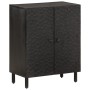 Solid black mango wood sideboard 60x33x75 cm by vidaXL, Sideboards - Ref: Foro24-356821, Price: 140,44 €, Discount: %