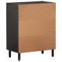 Solid black mango wood sideboard 60x33x75 cm by vidaXL, Sideboards - Ref: Foro24-356821, Price: 140,44 €, Discount: %