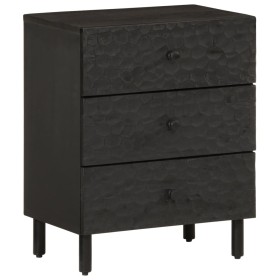 Mesita de noche madera maciza de mango negra 50x33x60 cm de vidaXL, Mesitas de noche - Ref: Foro24-356828, Precio: 118,99 €, ...