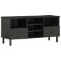 Solid black mango wood TV stand 100x33x46 cm by vidaXL, TV Furniture - Ref: Foro24-356837, Price: 127,76 €, Discount: %