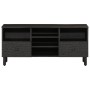 Solid black mango wood TV stand 100x33x46 cm by vidaXL, TV Furniture - Ref: Foro24-356837, Price: 127,76 €, Discount: %