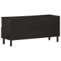 Solid black mango wood TV stand 100x33x46 cm by vidaXL, TV Furniture - Ref: Foro24-356837, Price: 127,76 €, Discount: %