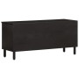 Solid black mango wood TV stand 100x33x46 cm by vidaXL, TV Furniture - Ref: Foro24-356835, Price: 109,90 €, Discount: %