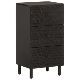 Solid black mango wood sideboard 40x33x75 cm by vidaXL, Sideboards - Ref: Foro24-356842, Price: 119,99 €, Discount: %