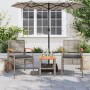 Garden chairs with cushion 2 pcs PE rattan gray and acacia wood by vidaXL, Garden chairs - Ref: Foro24-366248, Price: 131,08 ...