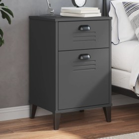 VIKEN anthracite gray engineered wood bedside table by vidaXL, Nightstands - Ref: Foro24-374916, Price: 68,23 €, Discount: %