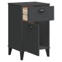 VIKEN anthracite gray engineered wood bedside table by vidaXL, Nightstands - Ref: Foro24-374916, Price: 68,17 €, Discount: %