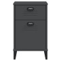 VIKEN anthracite gray engineered wood bedside table by vidaXL, Nightstands - Ref: Foro24-374916, Price: 68,17 €, Discount: %