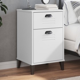 VIKEN white engineered wood bedside table by vidaXL, Nightstands - Ref: Foro24-374914, Price: 68,99 €, Discount: %