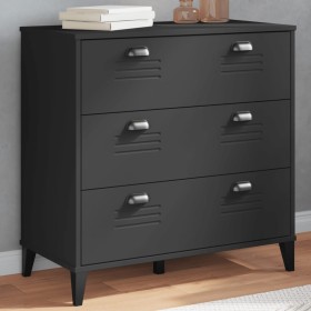 VIKEN black engineered wood chest of drawers by vidaXL, Lockers and storage cabinets - Ref: Foro24-374921, Price: 159,99 €, D...