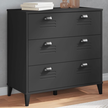 VIKEN black engineered wood chest of drawers by vidaXL, Lockers and storage cabinets - Ref: Foro24-374921, Price: 159,84 €, D...