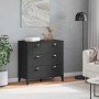 VIKEN black engineered wood chest of drawers by vidaXL, Lockers and storage cabinets - Ref: Foro24-374921, Price: 159,84 €, D...