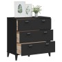 VIKEN black engineered wood chest of drawers by vidaXL, Lockers and storage cabinets - Ref: Foro24-374921, Price: 159,84 €, D...