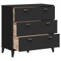 VIKEN black engineered wood chest of drawers by vidaXL, Lockers and storage cabinets - Ref: Foro24-374921, Price: 159,84 €, D...