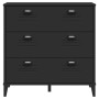 VIKEN black engineered wood chest of drawers by vidaXL, Lockers and storage cabinets - Ref: Foro24-374921, Price: 159,84 €, D...