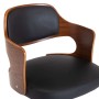 Swivel dining chair bentwood black synthetic leather by vidaXL, dining chairs - Ref: Foro24-287427, Price: 143,08 €, Discount: %