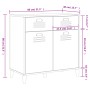 Aparador VIKEN madera de ingeniería gris antracita 80x40x80 cm de vidaXL, Aparadores - Ref: Foro24-374937, Precio: 143,08 €, ...