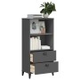 VIKEN bookcase in anthracite gray engineered wood 60x35x123 cm by vidaXL, Bookcases and shelves - Ref: Foro24-374949, Price: ...