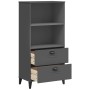 VIKEN bookcase in anthracite gray engineered wood 60x35x123 cm by vidaXL, Bookcases and shelves - Ref: Foro24-374949, Price: ...