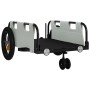 Bicycle trailer made of iron and gray Oxford fabric by vidaXL, Bicycle trailers - Ref: Foro24-94182, Price: 76,99 €, Discount: %