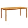 Mesa de comedor de jardín madera maciza de acacia 180x90x75 cm de vidaXL, Mesas de jardín - Ref: Foro24-366371, Precio: 201,8...