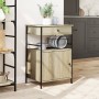 Kitchen cart made of Sonoma oak engineered wood, measuring 56x43x89.5 cm. by vidaXL, Kitchen and dining carts - Ref: Foro24-8...