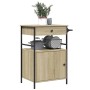 Kitchen cart made of Sonoma oak engineered wood, measuring 56x43x89.5 cm. by vidaXL, Kitchen and dining carts - Ref: Foro24-8...