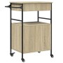 Kitchen cart made of Sonoma oak engineered wood, measuring 56x43x89.5 cm. by vidaXL, Kitchen and dining carts - Ref: Foro24-8...