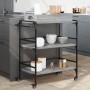 Kitchen cart made of gray Sonoma wood engineering 81.5x41x92.5 cm by vidaXL, Kitchen and dining carts - Ref: Foro24-842344, P...