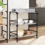 Kitchen cart made of gray Sonoma wood engineering 81.5x41x92.5 cm by vidaXL, Kitchen and dining carts - Ref: Foro24-842344, P...