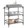 Kitchen cart made of gray Sonoma wood engineering 81.5x41x92.5 cm by vidaXL, Kitchen and dining carts - Ref: Foro24-842344, P...